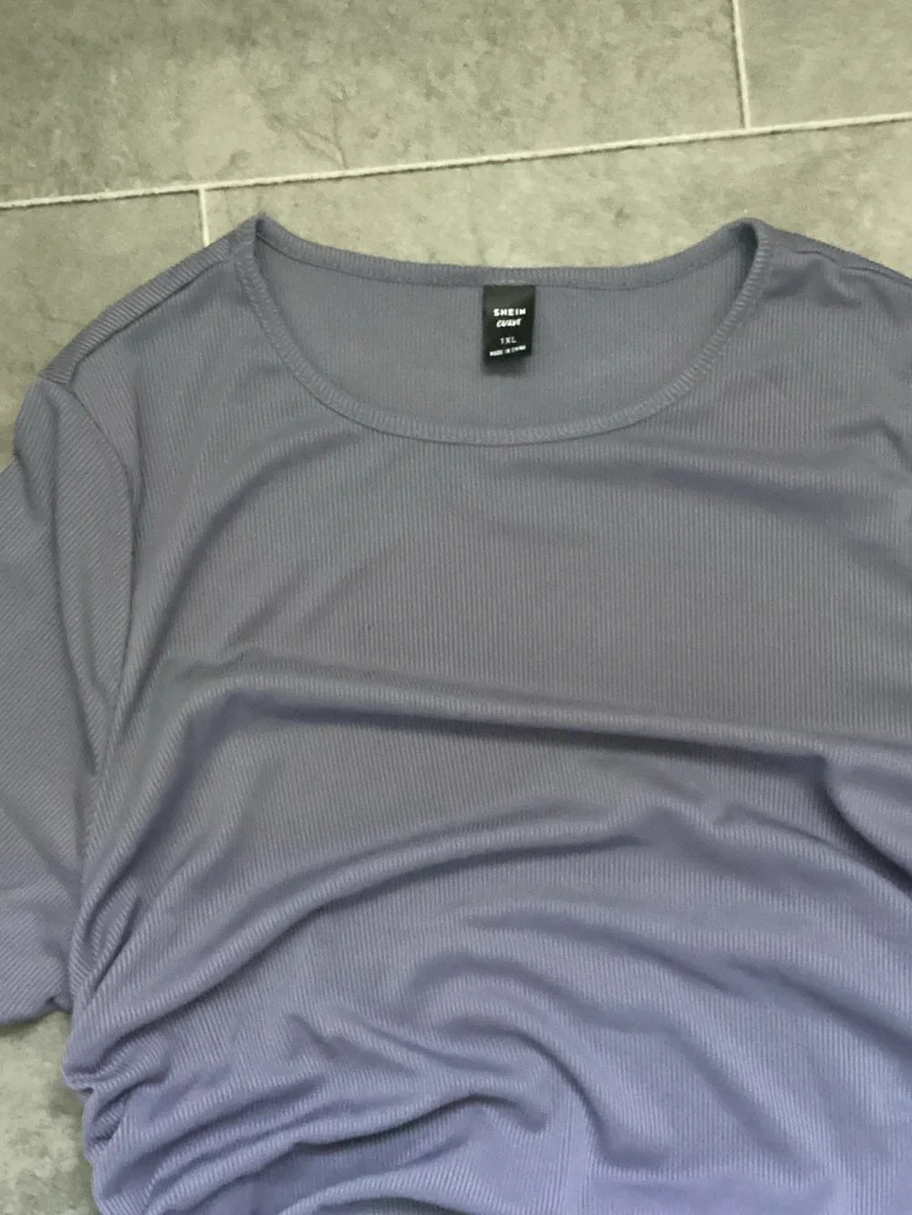 SHEIN grey Ribbed Ruched Mini Dress - Picture 6 of 6